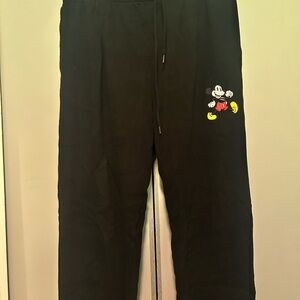 Disney Kids Black Mickey Mouse Joggers